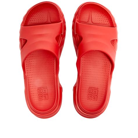 givenchy slides red black|givenchy marshmallow slides 35.